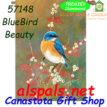 57148 BlueBird Beauty : Illuminated House Flag (57148)