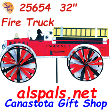 25654   Fire Truck 32" : Vehicle Spinners (25654)