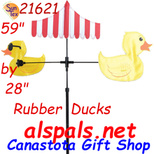 21621 Ducks 59" Single Tier Carousel Wind Spinners (21621)