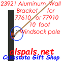 23921 Aluminum Bracket for Support of 10 foot Windsock Pole (23921)