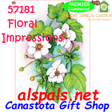 57181  Floral Impressions : Illuminated House Flag (57181)