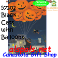 57202  Black Cats with Balloons : Illuminated House Flag (57202)