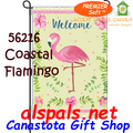 56216  ( Welcome ) Coastal Flamingo : PremierSoft Garden Flag (56216)