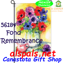 Fond Remembrance : Garden Flag by Premier Illuminated (56184)