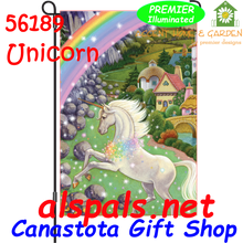 56189  ( Horse ) Unicorn : Garden Flag by Premier Illuminated (56189)