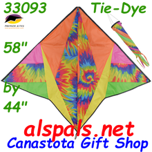 33093  Tie-Dye : Delta Gyro Kites by Premier (33093) with spin sock