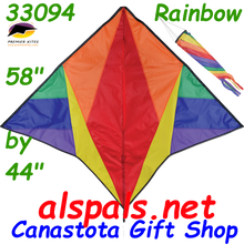 33094  Rainbow : Delta Gyro Kites by Premier (33094) with spin sock