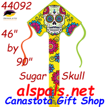 44092  Sugar Skull : Large Easy Flyer Kites by Premier (44092) kite