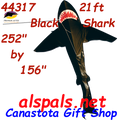 44317  Shark (Black) 21 ft.: Sea Life Kite by Premier (44317)