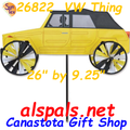 26" Yellow VW Thing, Vehicle Spinners (26822)