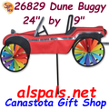 24" Dune Buggy Red , Vehicle Spinners (26829)