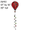 26411  Strawberries : 16" Hot Air Balloons (25411)