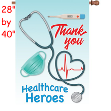 57323  Healthcare Heroes : PremierSoft(TM) House Flag (57323)