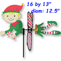 24943  Christmas Elf 16", Petite Wind Spinner (24943)