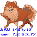 21922  Pomeranian (Dog) 14.5" Whirligig (21922)