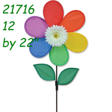 21716 12 in White Daisy: Wind Spinner (21716)