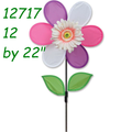 21717 12 in Pink Daisy : Wind Spinner (21717)