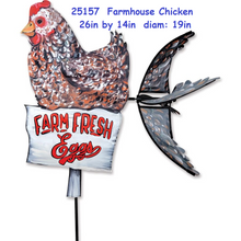 25157  Farmhouse Chicken 26" Bird Spinners (25157)