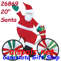 26869  Santa 20" : Bicycle Spinners (26869)