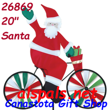 26869  Santa 20" : Bicycle Spinners (26869)