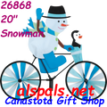 26868  Snowman 20" : Bicycle Spinners (26868)