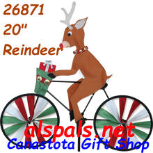 26871  Reindeer 20": Bicycle Spinners (26871)