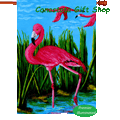 Flamingo Paradise : Illuminated Flags