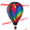 This 26" Wavy Gradient Hot Air Balloon is a vibrant display of colors. It certainly puts you in a happy state of mind as it rotates in a breeze.