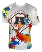 A3 Autism Awareness Jersey - White 