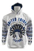 UNITED TRIBES LEGENDS HOODIE -  WHITE