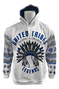 UNITED TRIBES LEGENDS HOODIE -  WHITE