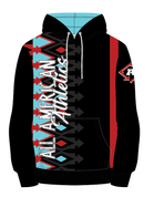 WSL WORLD SERIES HOODIE - BLUE/RED NATIVE DESIGN 