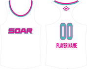 SOAR WHITE RAZORBACK JERSEY