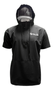 4 THE FALLEN HOODED PULLOVER JACKET - BLACK
