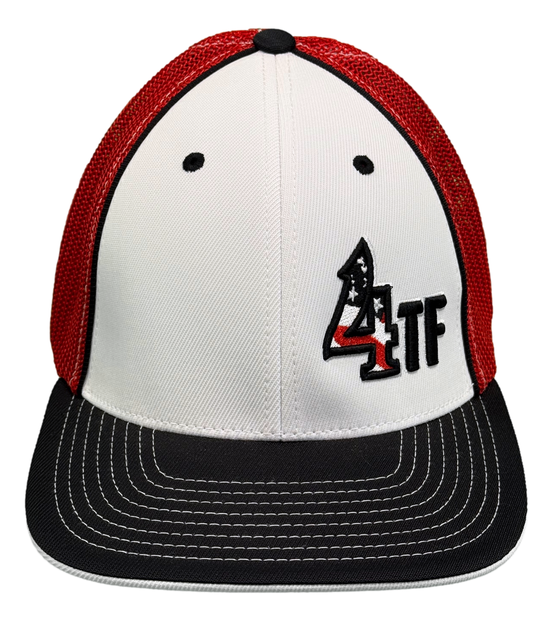 4TF HAT - BLACK/WHITE/BLACK #31 - All American Athletics