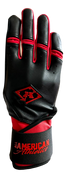 Pro Leather Batting Gloves - Black