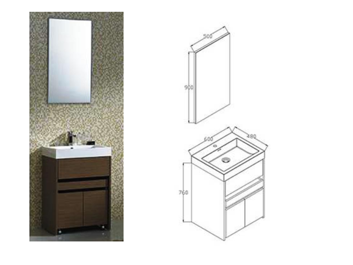 Brown Vanity Cabinet With Mirror 24 Out Of Stock Fima Corporation