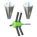 Two Medium Cones And Power Plucker