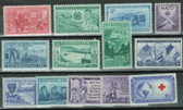 United States 1952 Commemorative Year Set, Scott Cat. Nos. 1004 - 1016, MNH