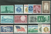 United States 1959 Commemorative Year Set, Scott Cat. Nos. 1124 - 1138, MNH