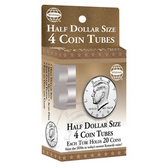 Whitman Half-Dollar Coin Tubes (4 Count)