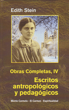 EDITH STEIN - OBRAS COMPLETAS IV - Escritos antropológicos y pedagógicos