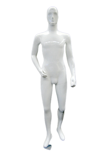 Gloss White Abstract Egg Head Male Mannequin With Face Features Mm Xdm04 Mannequin Mode