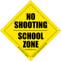 No Shooting School Zone Sticker