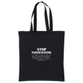 Stop Participating Cotton Tote