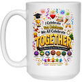 The Celebration Design 15 oz White Mug