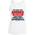 Love/Hate America Sport-Tek Ladies Performance Racerback Tank