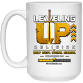 Leveling Up: Religion 15 oz White Mug