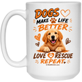 Dog Lover 15 oz White Mug