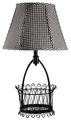 Calais Black Basket Lamp